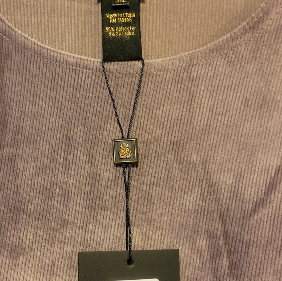 Daniella Faye ribbed velour plus size tunic - Picture 4 of 4